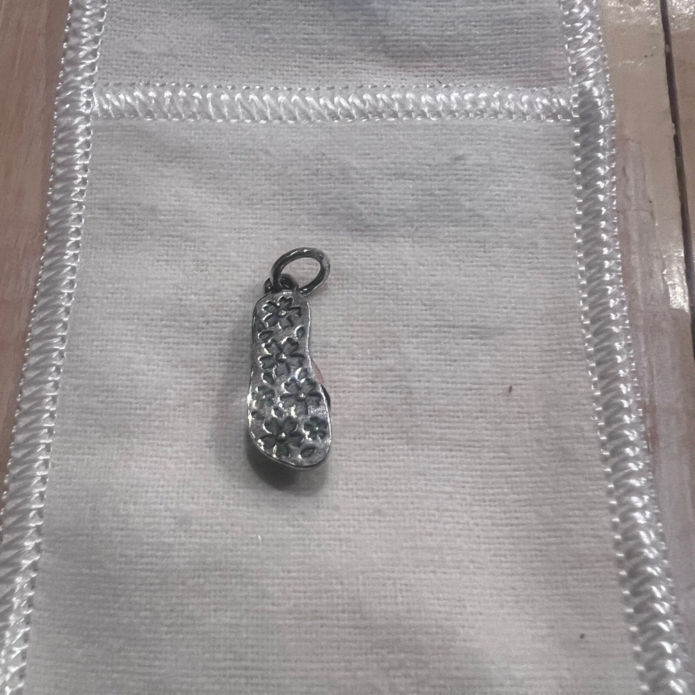 James Avery Teal and Coral Sandal Charm Brand New - Picture 3 of 5